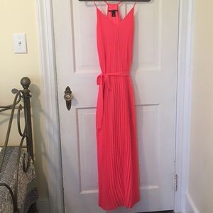Victoria’s Secret bright coral maxi dress - XS